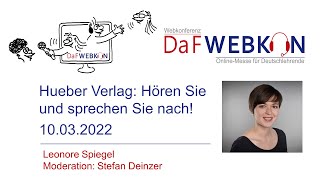 DaFWEBKON 2022 Hören Sie und sprechen Sie nach [upl. by Ylloj266]