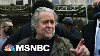 Steve Bannon Surrenders To Authorities After Indictment [upl. by Hgalehs]