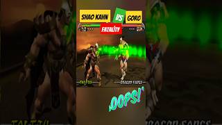 shao kahn vs goro fatality mortal combat unchained [upl. by Ahseet128]