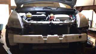 Prius headlight assembly removal Generation 2 0409 part 1 [upl. by Ralli]