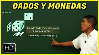 DADOS Y MONEDAS  Razonamiento Matematico 2019 [upl. by Aicercul580]