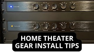 Home Theater Amp Install Vlog  Rack Use Tips amp Tricks [upl. by Veno344]