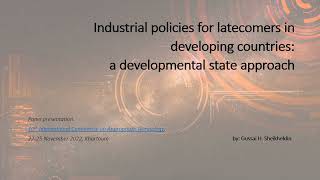 Industrial policies for latecomers in developing countries presentation [upl. by Anirbys551]