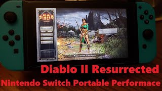 Diablo 2 Resurrected  Nintendo Switch Portable Performance [upl. by Ahsini]