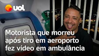 Motorista gravou vídeo para esposa após ser baleado em ataque contra alvo do PCC Tô na ambulância [upl. by Htebarual]