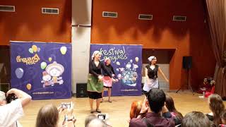 Danse géorgienne Rachuli cekva Festival des langues 2018 [upl. by Acirem]