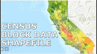 Download US Census block data and shapefile and join in GIS [upl. by Sible]