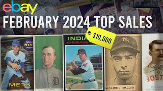 TOP 30 Highest Selling Vintage Baseball Cards on eBay  February 2024 [upl. by Akemot]