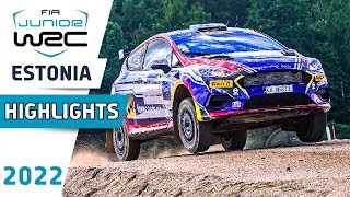 WRC Rally Highlights  WRC Rally Estonia 2022  Junior WRC Friday [upl. by Ralli]