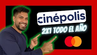 ¿Cómo obtener 2x1 en CINÉPOLIS con MASTERCARD  Todos los días [upl. by Eicyaj]