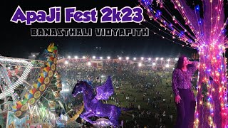 Banasthali Vidyapith Apaji Mela  Night Video of Banasthali Apaji Mela Fest vlog [upl. by Marjie]