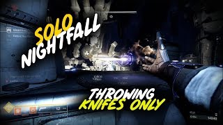 Solo Nightfall only Throwing Knifes  The Hollowed Lair  Destiny 2 [upl. by Ahsiam]