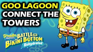 Goo Lagoon Connect the Towers Puzzle  Golden Spatula  Spongebob Rehydrated Walkthrough [upl. by Granny191]