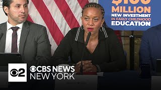 NYC Eric Mayor Adams confirms Sheena Wright is stepping down [upl. by Thorner]