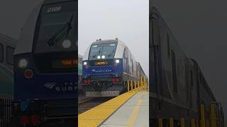 Pacific Surfliner 2109 leads A562 out of Oceanside [upl. by Ellenuahs]