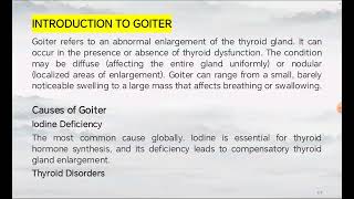 Goiter  Causes  Sign amp Symptoms  Diagnosis  Management  Nursing Management [upl. by Idihsar175]