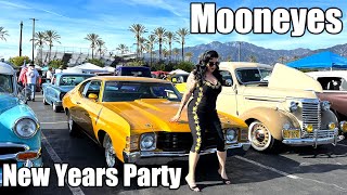 Mooneyes New Years Party 2024 Classic Car Show Irwindale California [upl. by Eciryt]