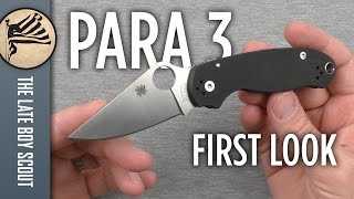 Spyderco Para 3 First Look [upl. by Ariad]