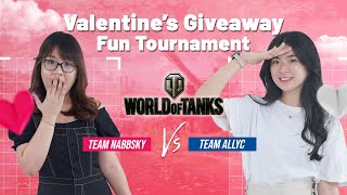 Valentine’s Giveaway Fun Tournament with Nabbsky  World Of Tanks [upl. by Erfert]