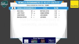 Benalla Bushrangers CC v City Colts CC [upl. by Sabsay]