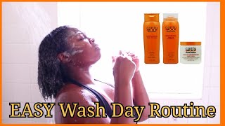 Natural Hair Wash Day Routine Cantu Shea Butter Products [upl. by Notnerb194]