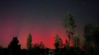 North Cal northern lights Paradise California [upl. by Nodnarg]