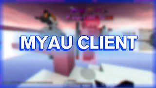 Hacking on Hypixel Bedwars  Myau Client Gameplay [upl. by Newhall]