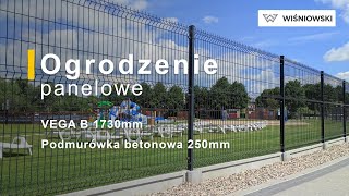 Ogrodzenie panelowe 3D Wiśniowski z podmurówką betonową — dostawa realizacja OLBUD Straszyn [upl. by Antonia]