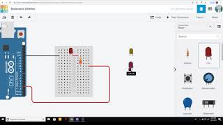 Using TinkerCAD to build the Arduino Blink Circuit [upl. by Zita]