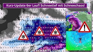 KurzUpdate 6er Lauf Schneetiefs mit Schneechaos in den Berrechnungen Zeichen stehen auf Winter [upl. by Anier]