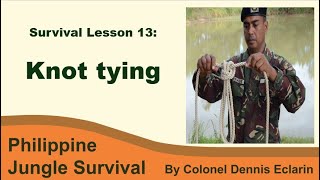 Survival Lesson 13 Knot Tying Learn 16 Essential Military Knots from a Scout Ranger expert [upl. by Milah]