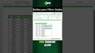 EXISTE BOTÃO PARA FILTRAR TABELA NO EXCEL EXCEL TABELAS CURSODEEXCELONLINE [upl. by Theressa83]