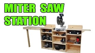 Miter Saw Station Plus Tool Storage [upl. by Lotsyrc]