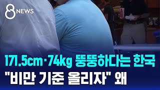 1715cm·74kg 뚱뚱하다는 한국…quot비만 기준 올리자quot 왜  SBS 8뉴스 [upl. by Rab]