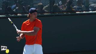 Closeup of Rafael Nadals strokes in HD slow motion  Indian Wells Pt 36 [upl. by Aekan]