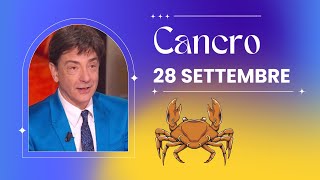 Cancro ♋️ Loroscopo di Paolo Fox  28 Settembre 2024  Complicazioni in corso ma l’amore tiene [upl. by Adnirod469]