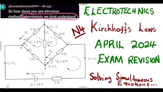 Kirchhoffs Laws April 2024 Principles of Electricity mathszoneafricanmotives mathswithadmirelightone [upl. by Hulbig]