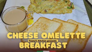 Cheese omelette reciperestaurant styleserve with toastbest breakfast mealmust try [upl. by Nrehtac571]