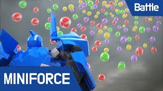 MiniForce Battle Scene 12 MiniForce VS Candy Mechamon [upl. by Concoff]