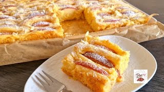 Flaumiger Apfelblechkuchen mit Vanillecreme apple pie [upl. by Aicatsal]