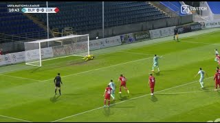 Anthony Moris saves Valery Gromyko penalty Belarus vs Luxembourg 11 Goals and Highlights [upl. by Annaeel518]