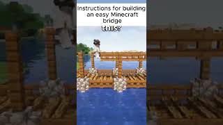 Instructions for building a Minecraft bridge and a modern Minecraft villa at the cliff [upl. by Sral]