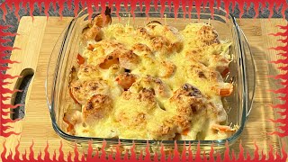 Recette facile de gratin de carottes et chou fleur à la béchamel  vidéo courte [upl. by Analaf71]