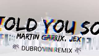 Martin Garrix feat Jex  Told You So 🌴 DUBROVIN Remix 🌴 [upl. by Erickson]