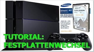 PS4 2TB Festplatte wechselnSichern von Speicherständendeutsch ALMO [upl. by Roid]