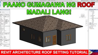 REVIT ARCHITECTURE ROOF SETTING TUTORIAL [upl. by Marcie]