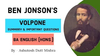 Volpone By Ben Jonson  Summary and Analysis ppu [upl. by Leach]