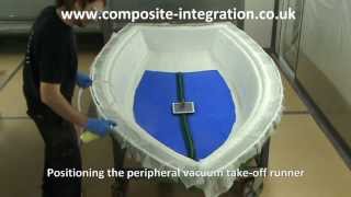 Resin Infusion of 3m Dinghy using Ciject Equipment [upl. by Odrautse]