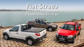 Tamanho da caçamba da Fiat Strada [upl. by Karen]