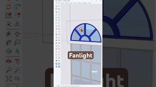 The fastest way to create a Fanlight in SketchUp using the Lattice maker plugins nicetower [upl. by Hsaka536]